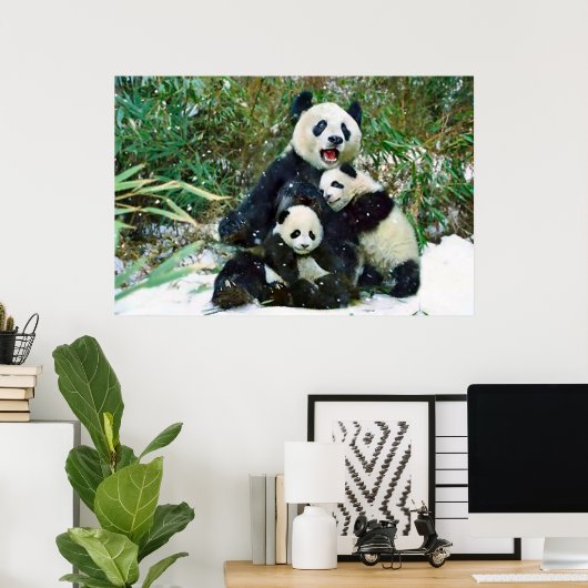Poster van Panda cubs (Thuiskantoor)