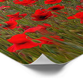 Poster van papavers/afdrukken (Hoek)