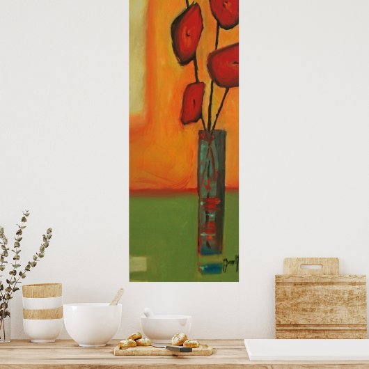 Poster van papavers/afdrukken (Keuken)