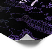 Poster van Parijs (zwart) (Hoek)