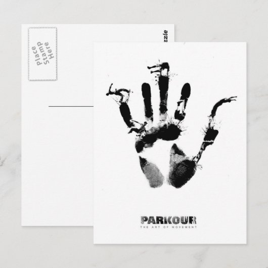 Poster van Parkour Briefkaart (Voorkant / Achterkant)