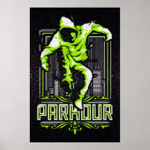Poster van Parkour - Poster van Parcour - Parcours
