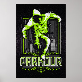 Poster van Parkour - Poster van Parcour - Parcours