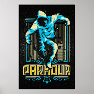 Poster van Parkour - Poster van Parcour - Parcours