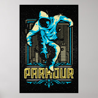 Poster van Parkour - Poster van Parcour - Parcours