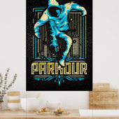 Poster van Parkour - Poster van Parcour - Parcours (Keuken)