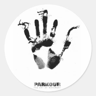Poster van Parkour Ronde Sticker