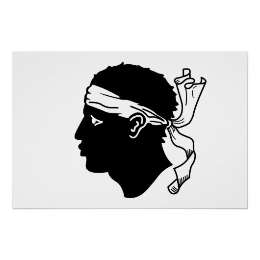 Poster van patriottische wanden met vlag van Corsi (Voorkant)