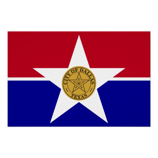 Poster van patriottische wanden met vlag van Dalla (Voorkant)