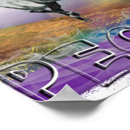 Poster VAN PEGASUS - GEWINGDE HORSE VAN DE GOEDERE (Hoek)