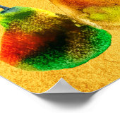 Poster van perinesoort waterverf (Hoek)