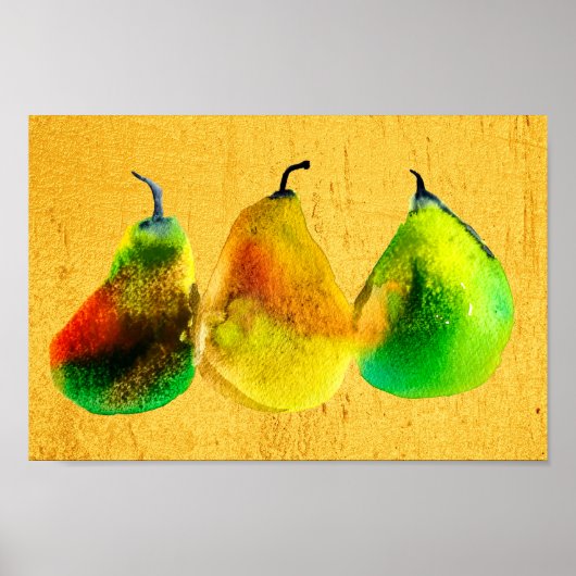 Poster van perinesoort waterverf (Voorkant)