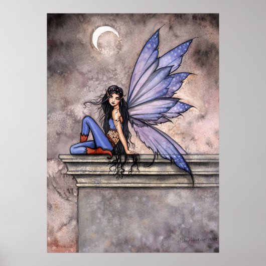 Poster van Periwinkle Fairy van Molly Harrison (Voorkant)