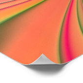 poster van perzikrode vlinder (Hoek)