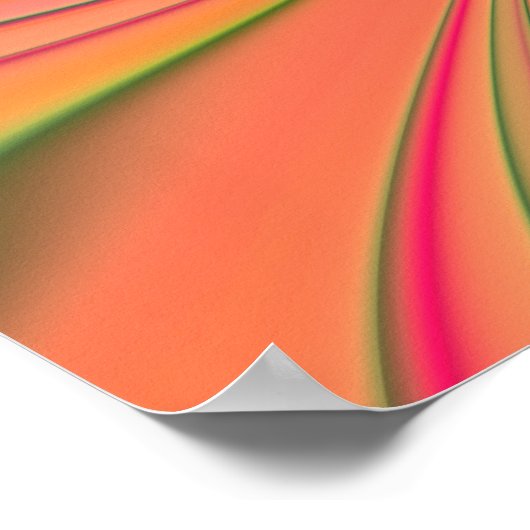 poster van perzikrode vlinder (Hoek)