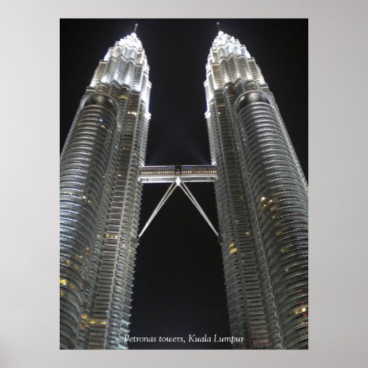 Poster van Petronas-torens (Voorkant)