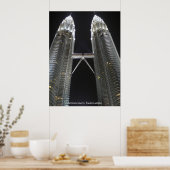 Poster van Petronas-torens (Keuken)
