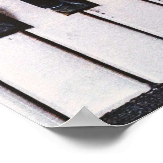  Poster van Piano voor meubelversnijdpapier (Hoek)