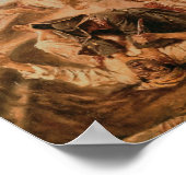 Poster van Piraten vecht tegen het slagschip (Hoek)