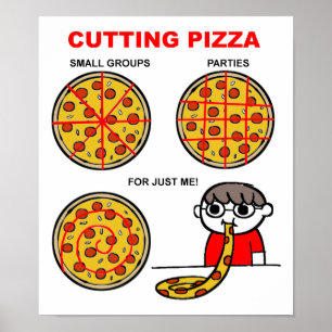 Poster van Pizza Funny