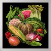 Poster van plantaardige hemden (Voorkant)