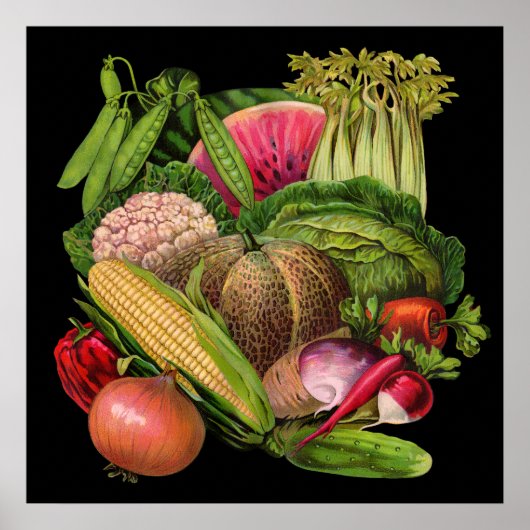 Poster van plantaardige hemden (Voorkant)