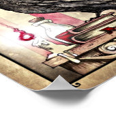 Poster van Poe's Raven Nevermore (Hoek)