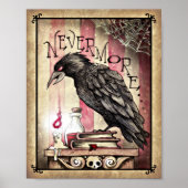 Poster van Poe's Raven Nevermore (Voorkant)