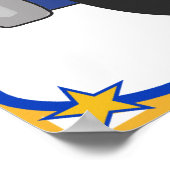 Poster van politieagent en politieagent (Hoek)