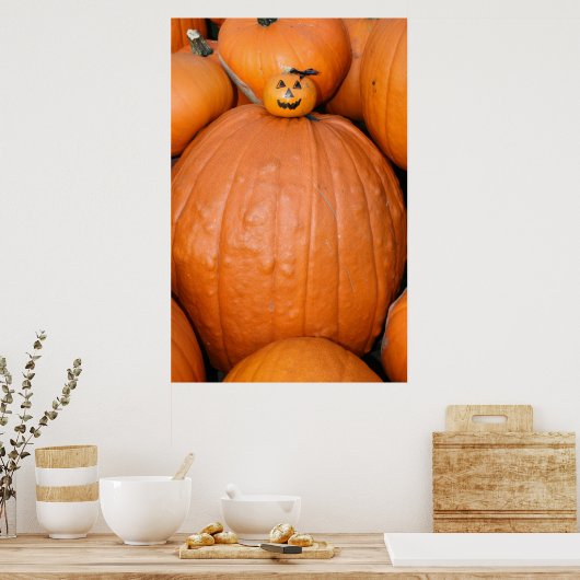 Poster van pompoen (Keuken)