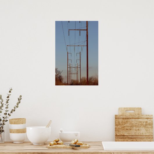 Poster van pooldraden Foto (Keuken)