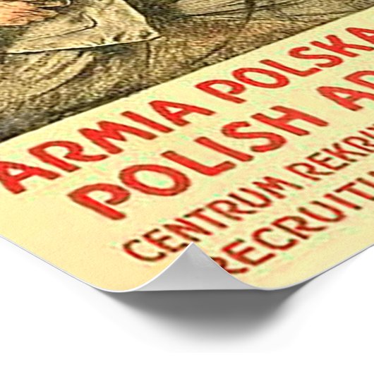 Poster van poolse propaganda tijdens WW1 (Hoek)