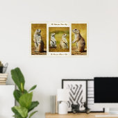 Poster van Prairie Dog, met zwarte staart (Thuiskantoor)
