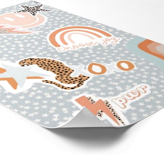 Poster van Preppy wall (Hoek)