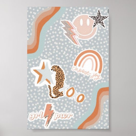 Poster van Preppy wall (Voorkant)