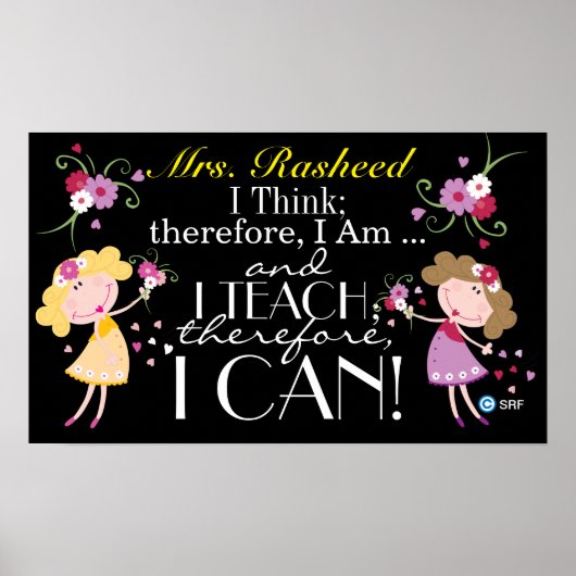 Poster van Quote-leraar (Voorkant)