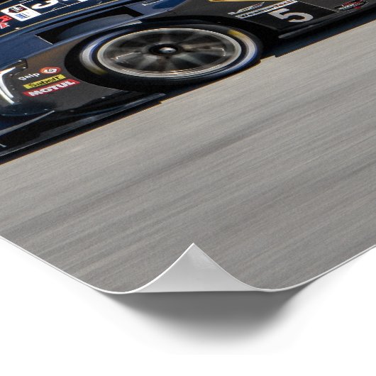 Poster van raceauto #5 (Hoek)