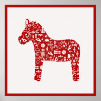 Poster van Red Dala Horse