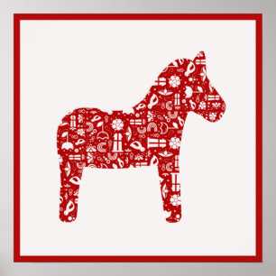 Poster van Red Dala Horse