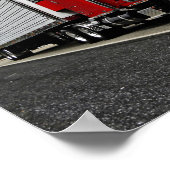 Poster van Red & Rollin' Peterbilt (Hoek)