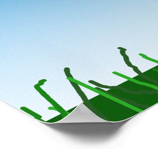 Poster van Red Tractor Birthday Party (Hoek)