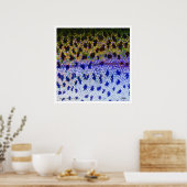 Poster van regenboogforel FFF (Keuken)