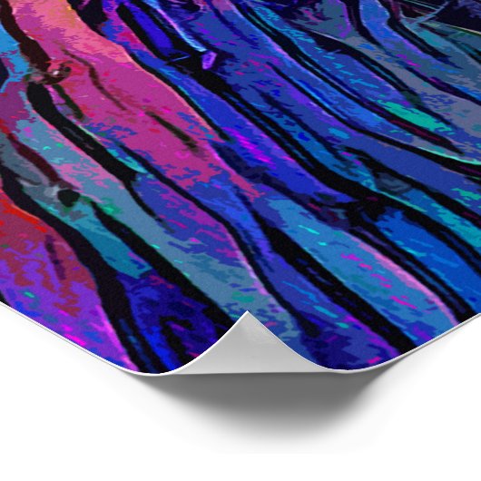 Poster van regenboogleeuw (Hoek)