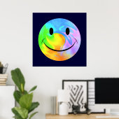 Poster van regenboogzwirlen (Thuiskantoor)