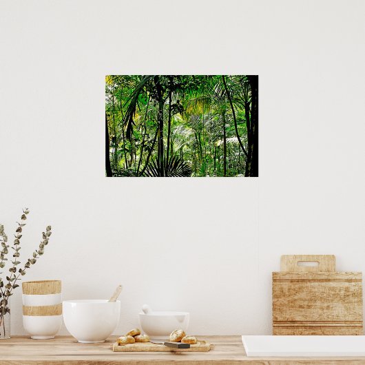 Poster van regenwoud (Keuken)