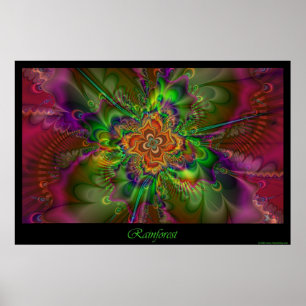 Poster van regenwoud