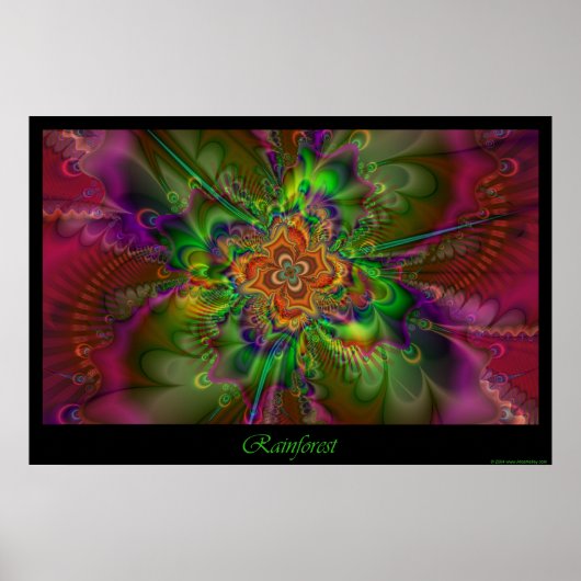 Poster van regenwoud (Voorkant)