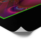 Poster van regenwouden - groene grens (Hoek)