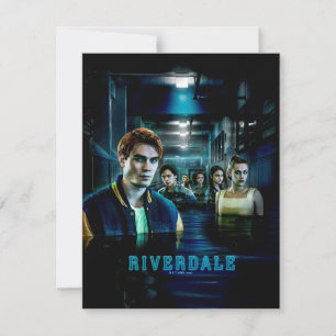 Poster van Riverdale Flooded Hallway Notitiekaartje