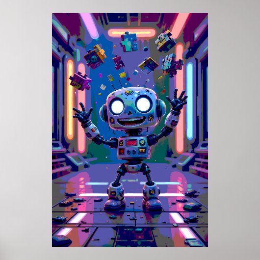 Poster van robot (Voorkant)